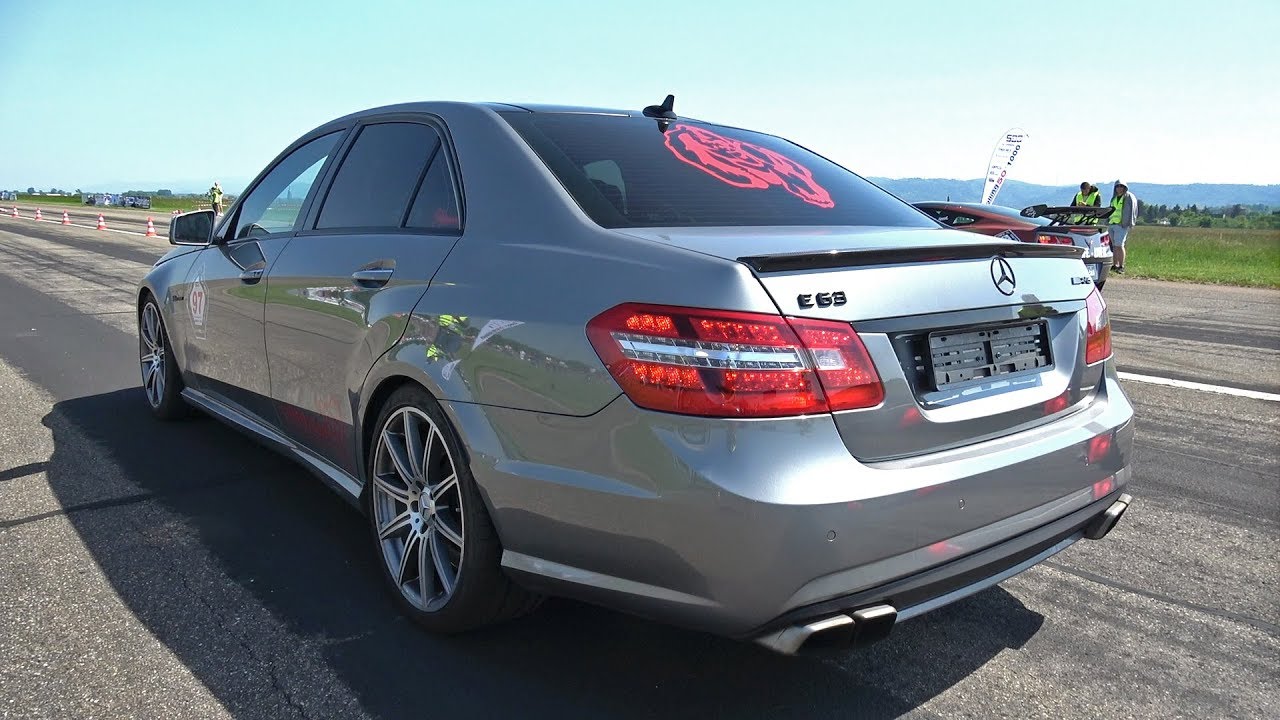 Mercedes-Benz E63 AMG Gorilla Racing vs Porsche 911 Turbo vs C63 AMG