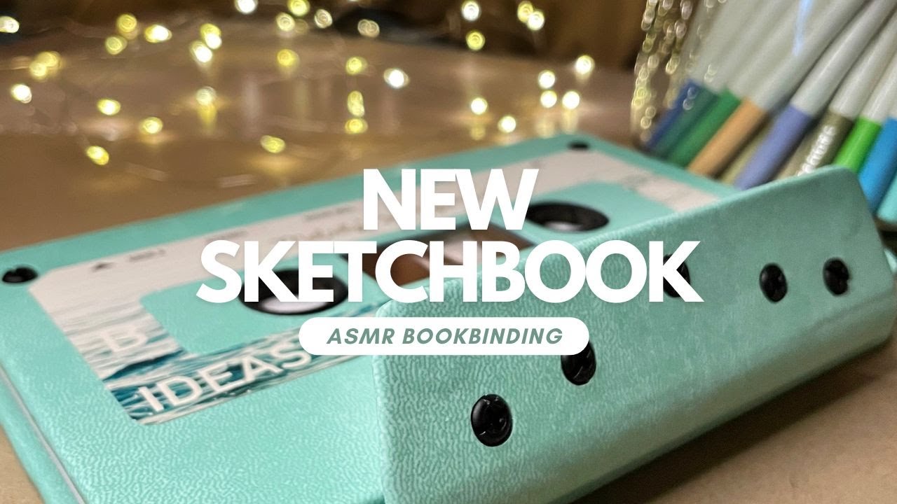 NEW SKETCHBOOK ✨ Cozy evening bookbinding