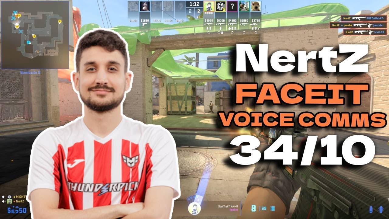 NertZ 34 Kills 🔥(Mirage) FACEIT June 25, 2024 | CS2 POV