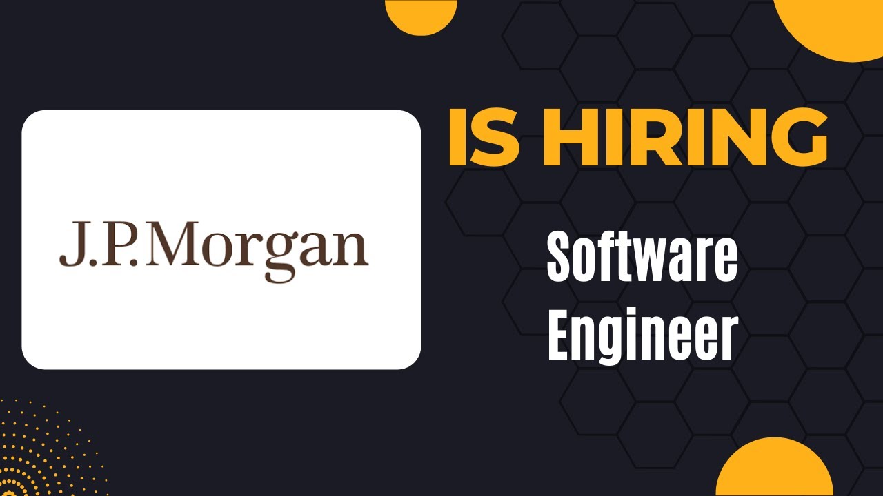 JP Morgan Hiring Software Engineer #itjobs #jobs #it #fresherhiring #jobs #itjobs #wfh #applyjobs