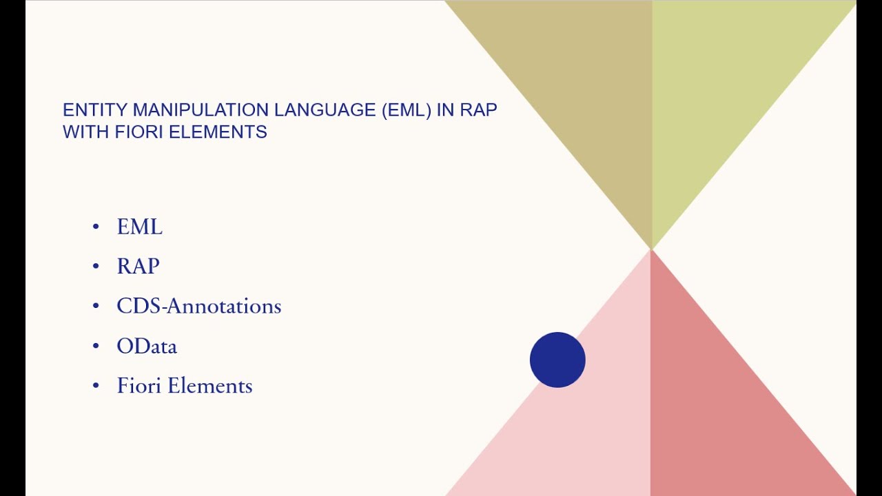 Entity Manipulation Language (EML) in RAP with SAP Fiori Elements | List Report | CDS | oData
