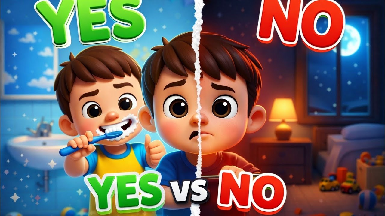 YES or NO? 🟢🔴 Baby Daily Routine Song | Good Habits for Kids