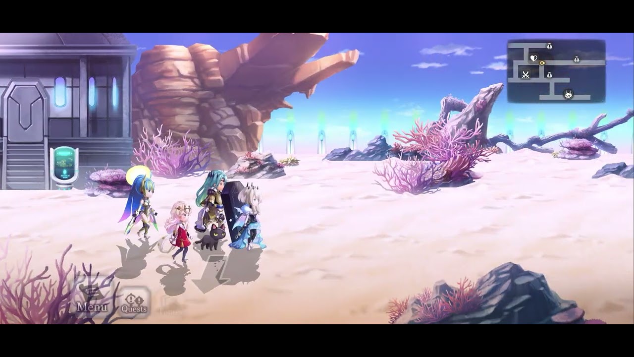 Another Eden Chapter 22.3 the journey to get the overpowered weapon 1/3 