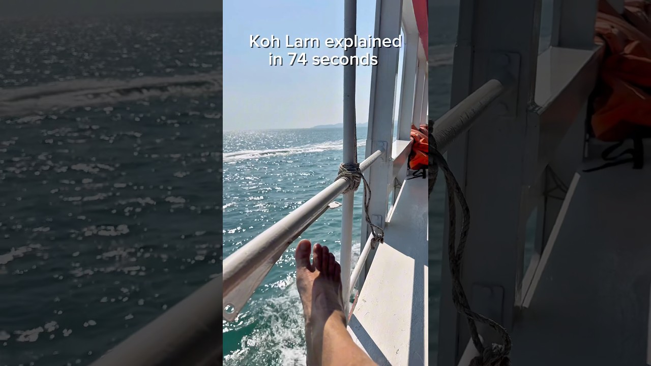 Koh Larn explained in 74 seconds | Just 45 minutes with ferry from Pattaya | Thailand 🇹🇭