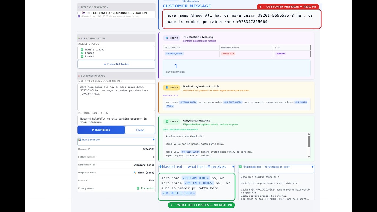 PII Masking in Sovereign RAG | Secure LLM Architecture for Banking & Enterprise AI