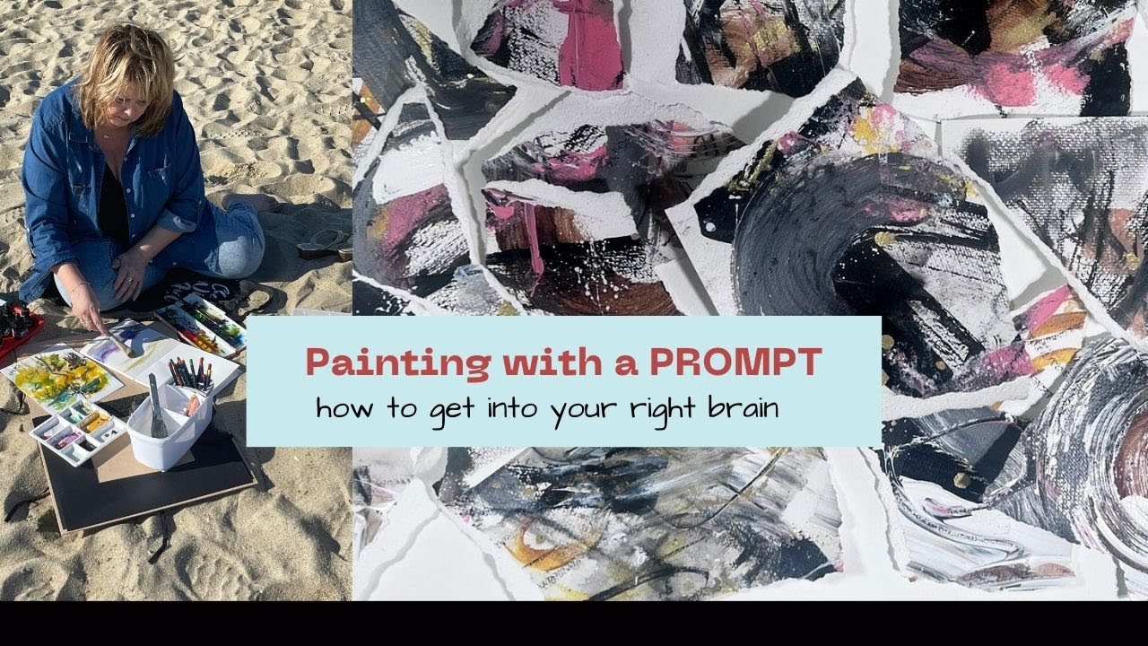 Painting with a Prompt, Vacation at the Jersey Shore, Meeting Diva, Getting into the RIGHT BRAIN.