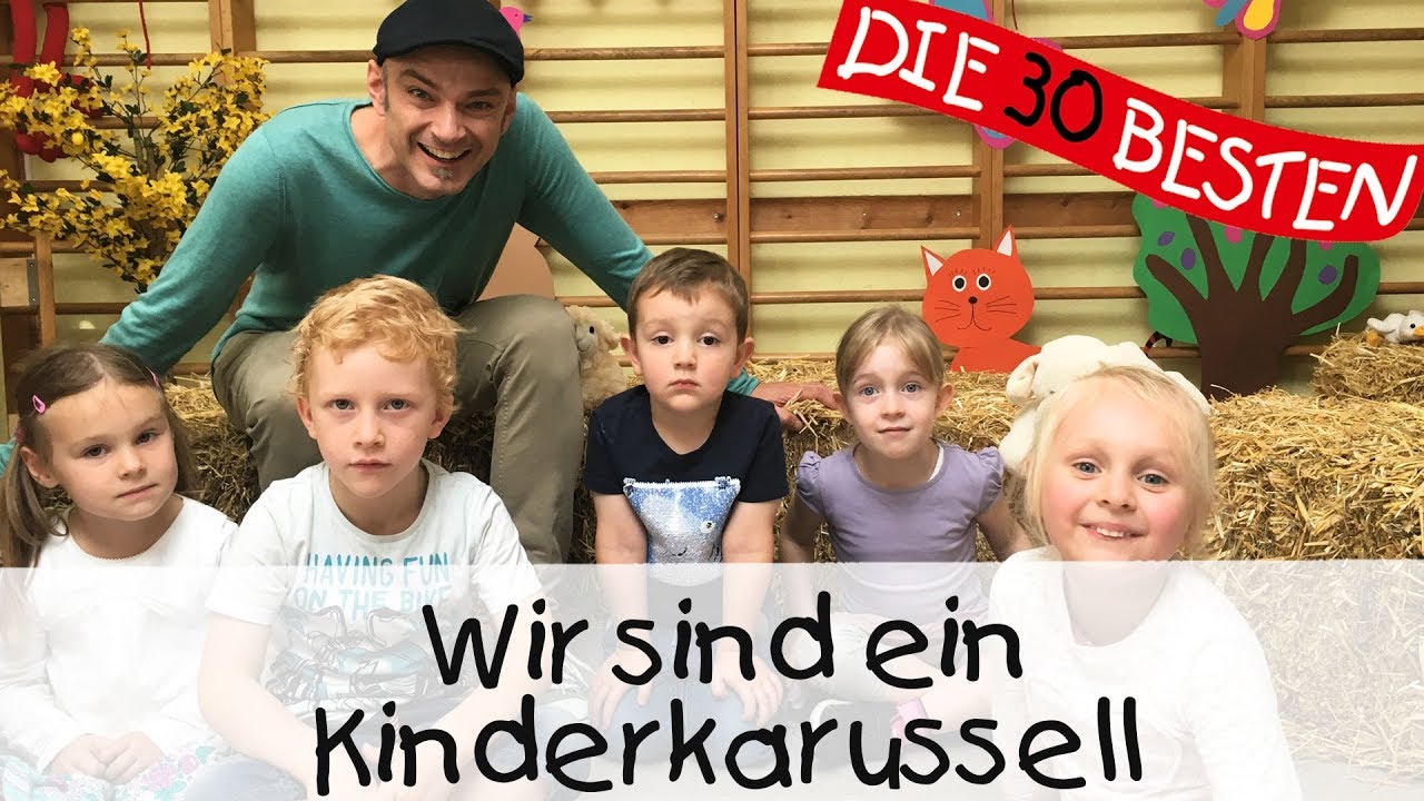 👩🏼 Wir sind ein Kinderkarussell - Singen, Tanzen und Bewegen || Kinderlieder
