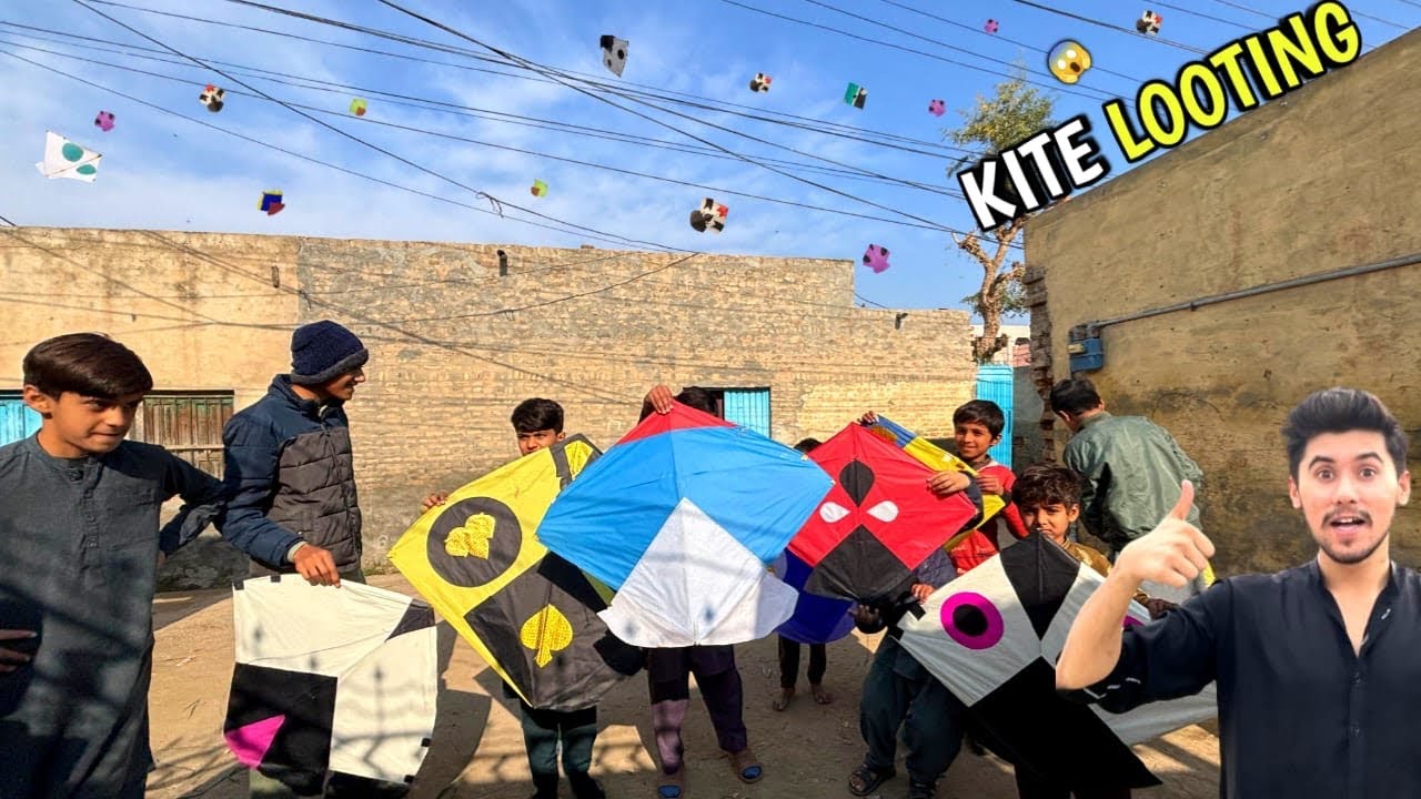 😱*Kite looting* || street sy ki kite looting🔥 || Itni sari kites pkr li🥵 || Kite chamero scenes😈