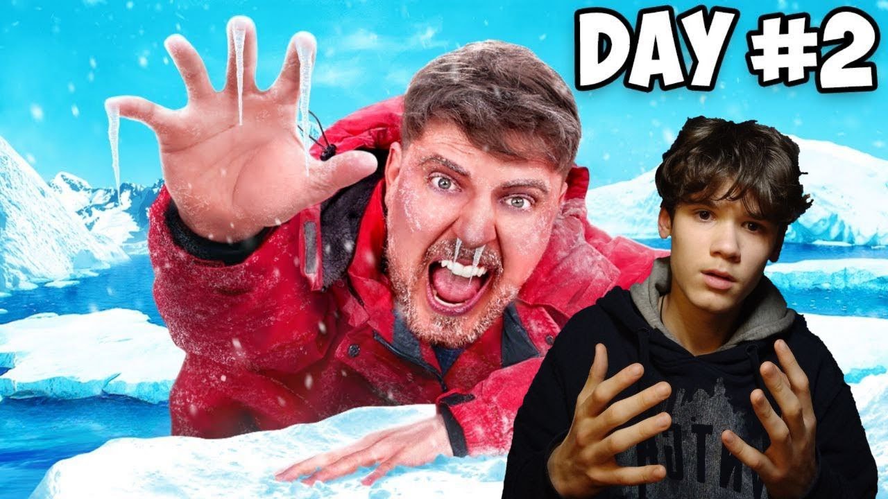 Реакция на видеоролик: "Mr Beast" - I Survived 50 Hours in Antarctica