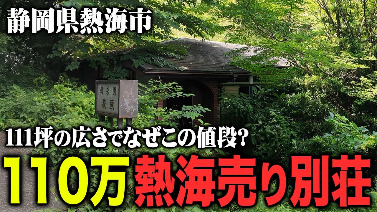 【熱海】111坪110万の売り別荘に突撃！草木生い茂るこの物件の安さにはある秘密が…