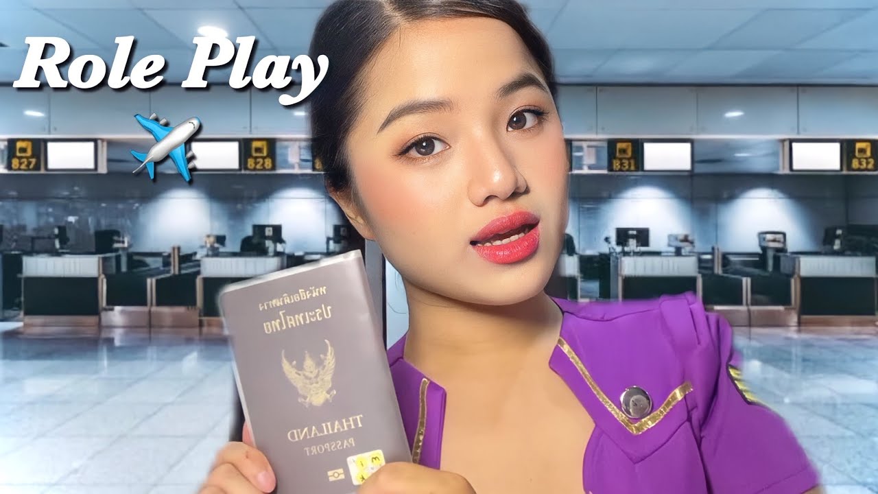 ASMR Ролевая игра «Стюардесса» ✈️✨ (регистрация, бортпроводник)