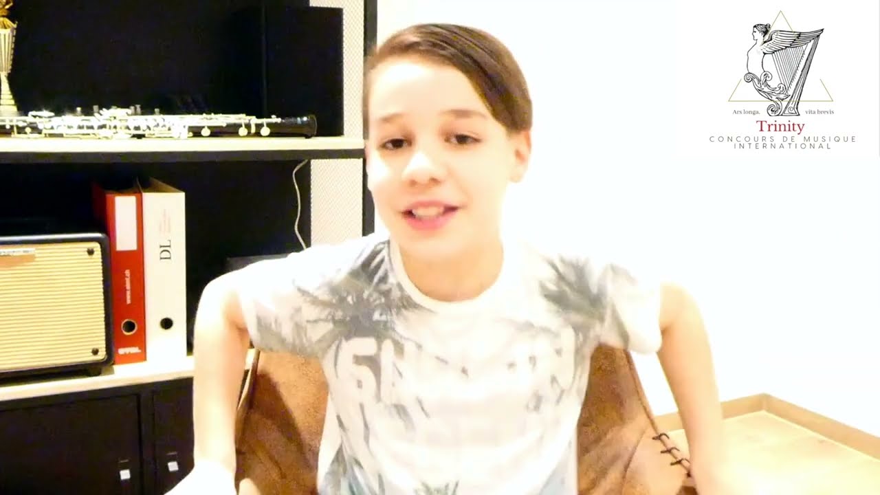 Interview with LYAM CHENAUX - Platinum Medalist of 2021 Trinity International Music Competition