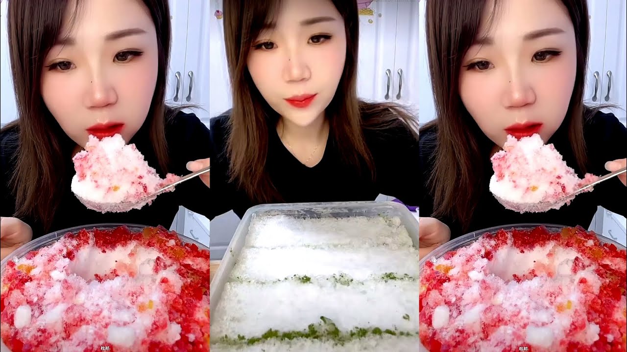 ASMR WHITE ICE EATING / ICE EATING