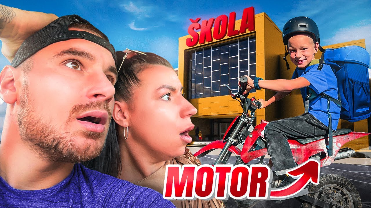 LIAM IDE PRVI DAN U &Scaron;KOLU*oti&scaron;ao motorom*
