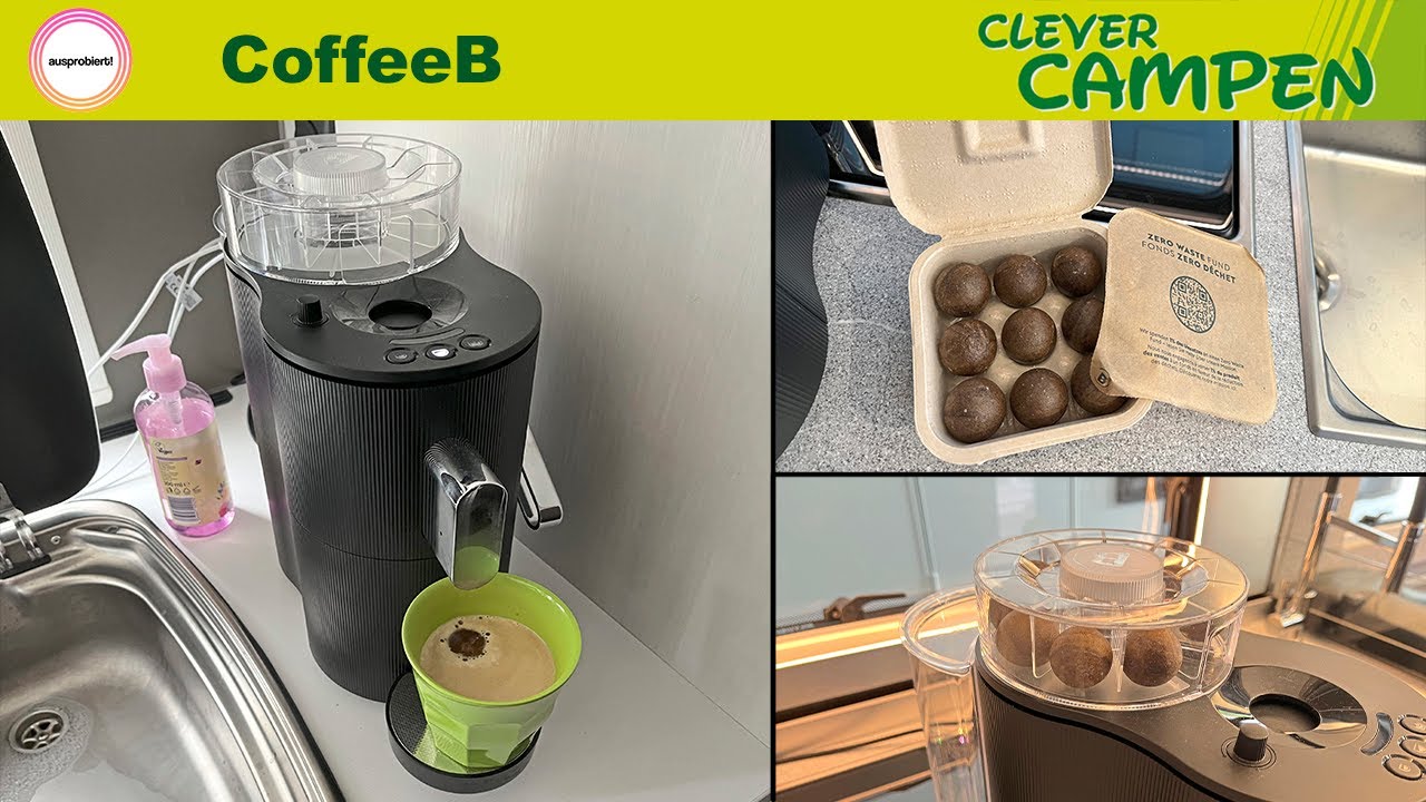 Die Kaffeeballmaschine - Taugt die neuartige CoffeeB auch fürs Camping? Clever Campen - Ausprobiert