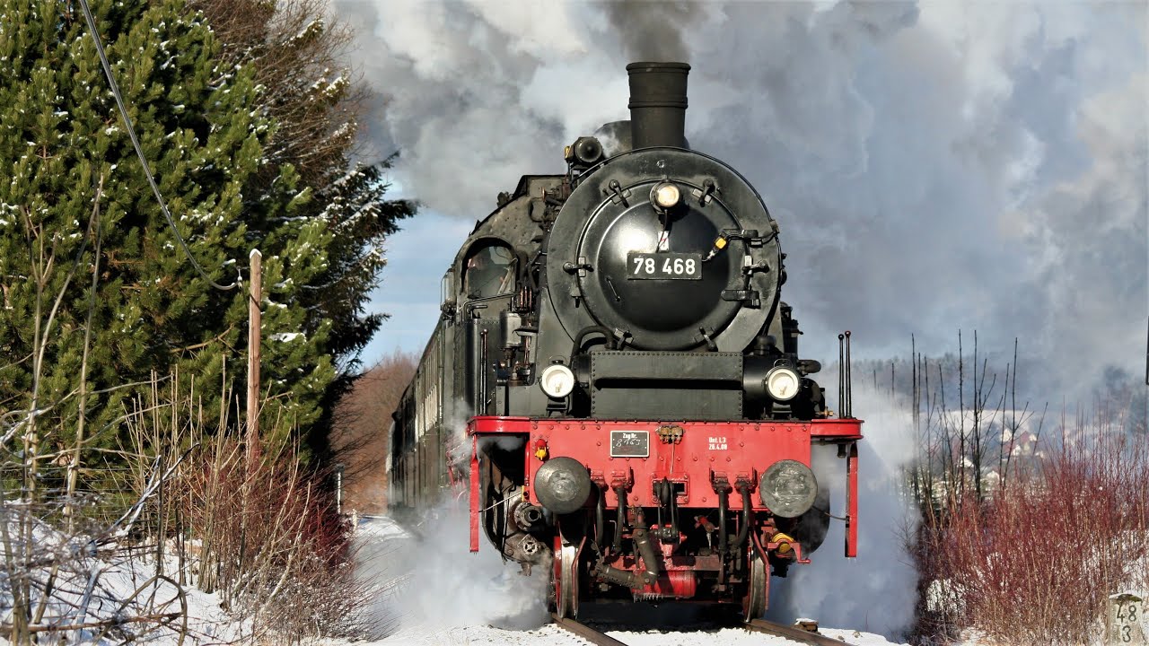 Eine kleine Dampflok-Sensation - Winterdampf mit 78 468 im Schwarzwald und auf der Alb