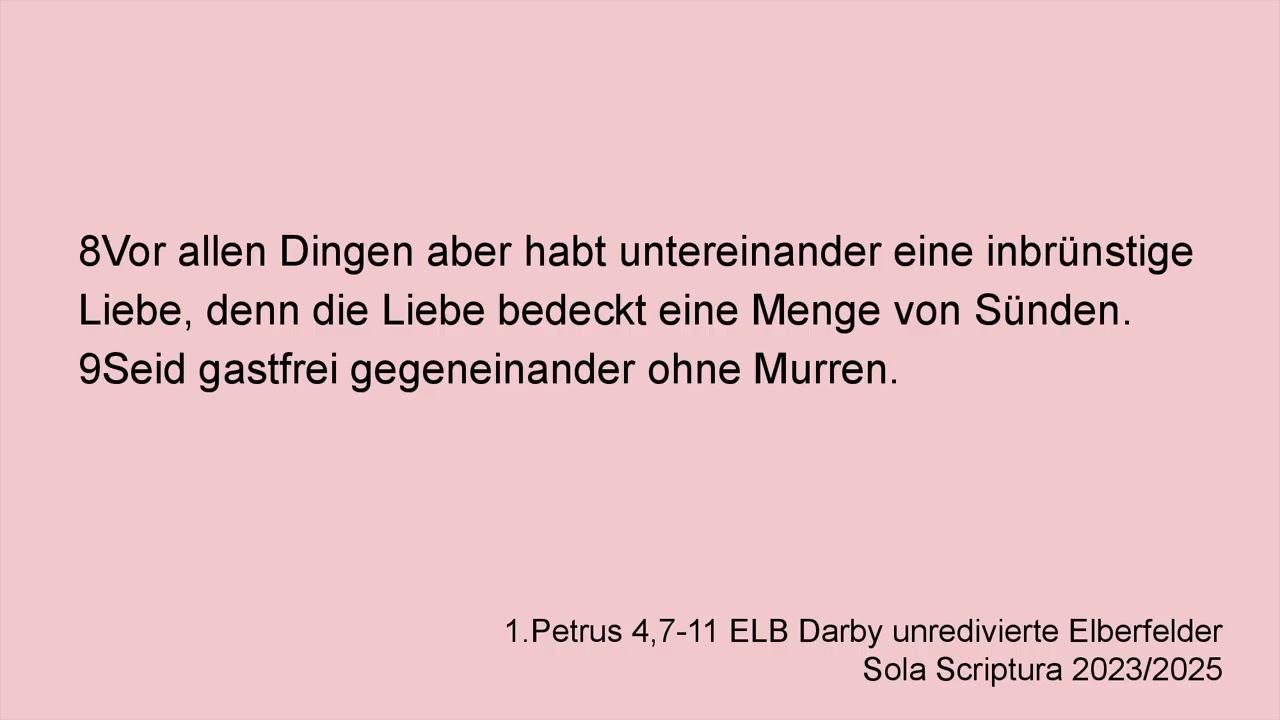 1 Petrus 4,7 11 Das Ende aller Dinge ELB
