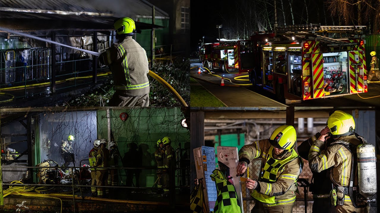 Firefighters In Action - Historic Listed Paper Mill Destroyed By Fire in Hemel Hempstead!