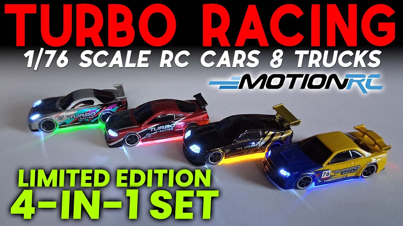 Limited Edition! Turbo Racing 1/76 Scale 4-Car Special Set | Motion RC