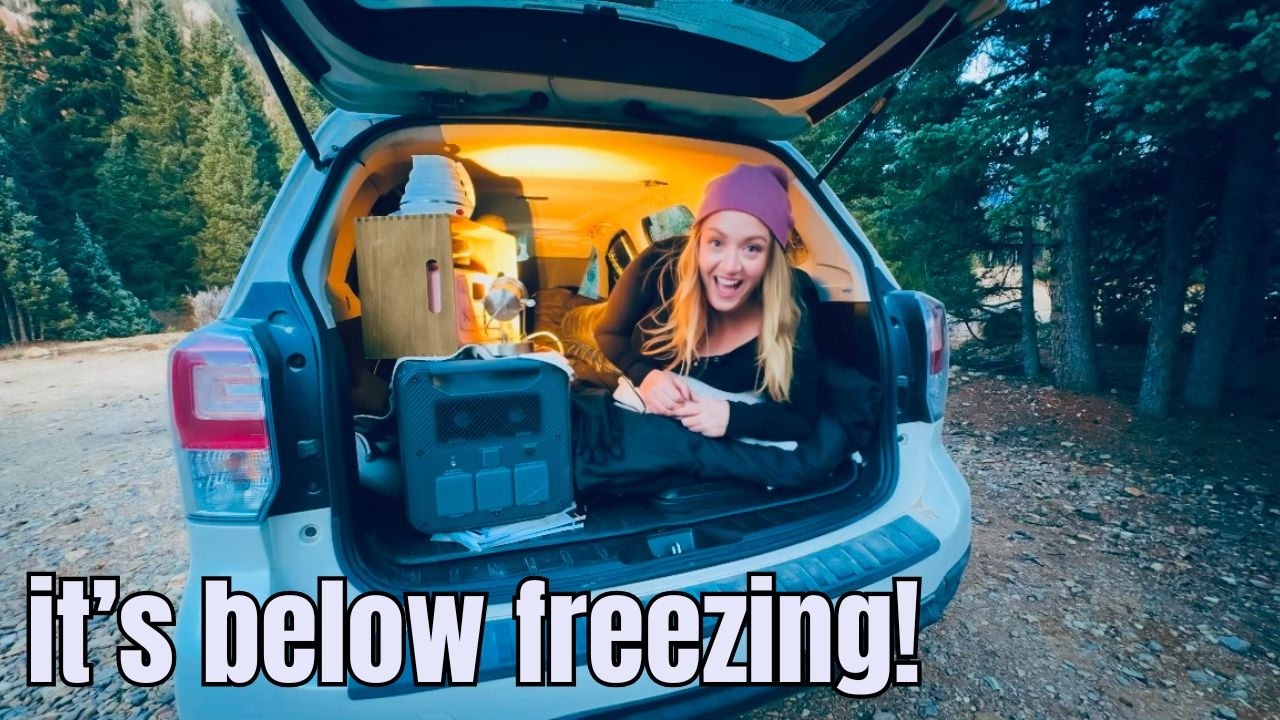 Car Camping in SubFreezing COLORADO 🥶 | How to Stay Warm