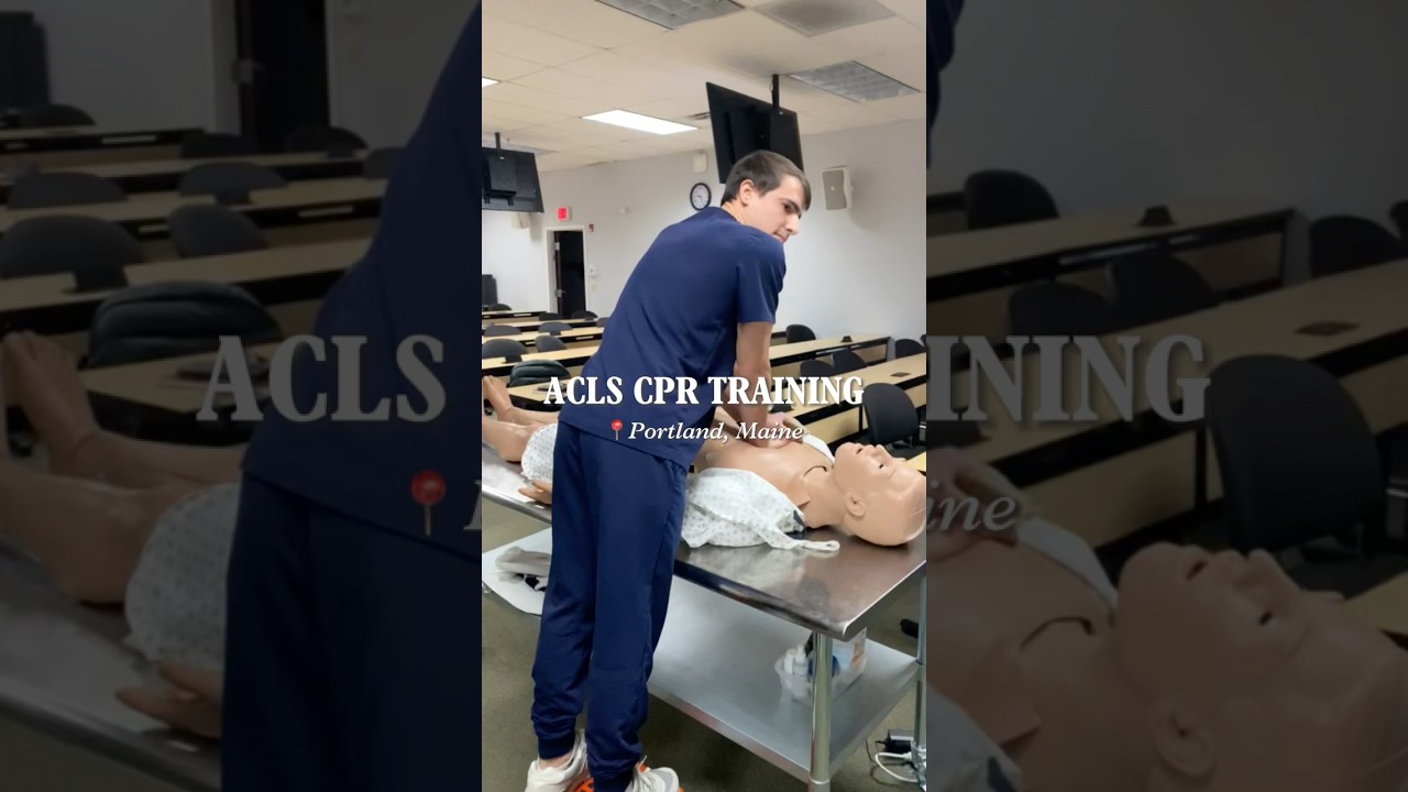 Обучение сердечно-легочной реанимации (СЛР) по программе ACLS в Портленде, штат Мэн #студентымеди...