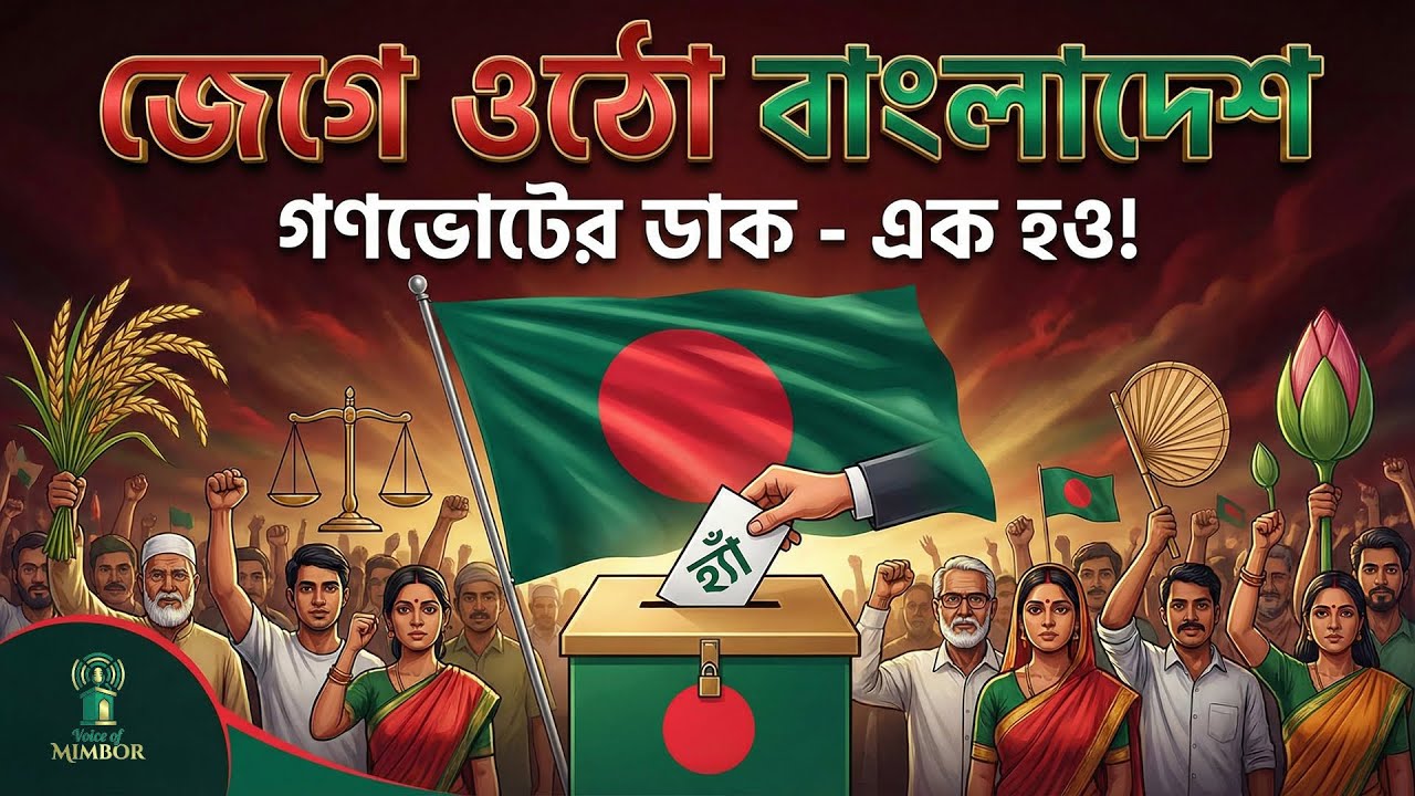 সব ভেদাভেদ ভুলে এক হওয়ার গান | 'হ্যাঁ' ভোটের জয়গান | New Patriotic Song 2026 | Voice of Mimbor