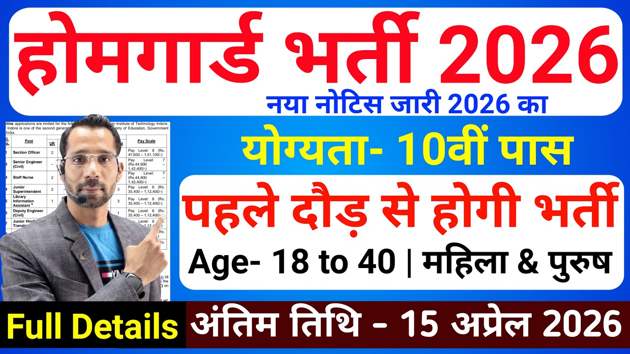 होमगार्ड भर्ती 2026 Online Apply|| Home Guard Recruitment 2026 | Home Guard Vacancy 2026