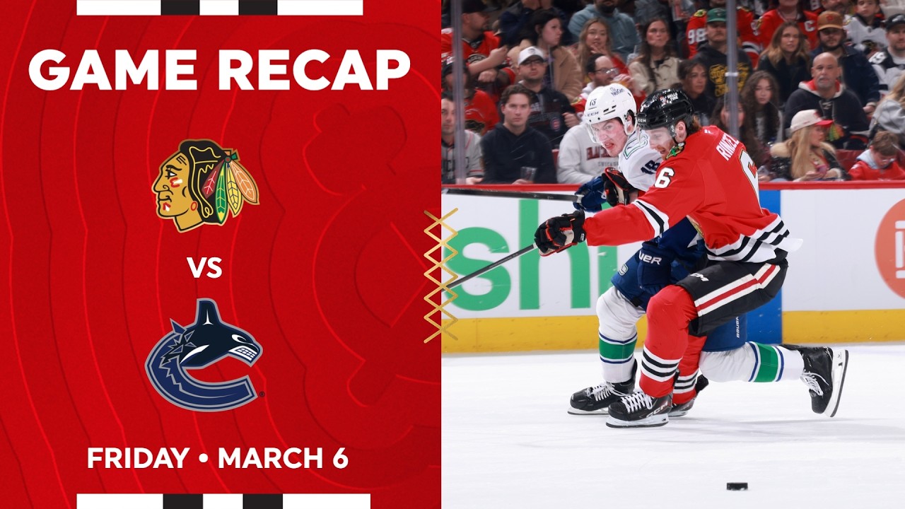 Blackhawks vs. Canucks Game Highlights | 3.6.26