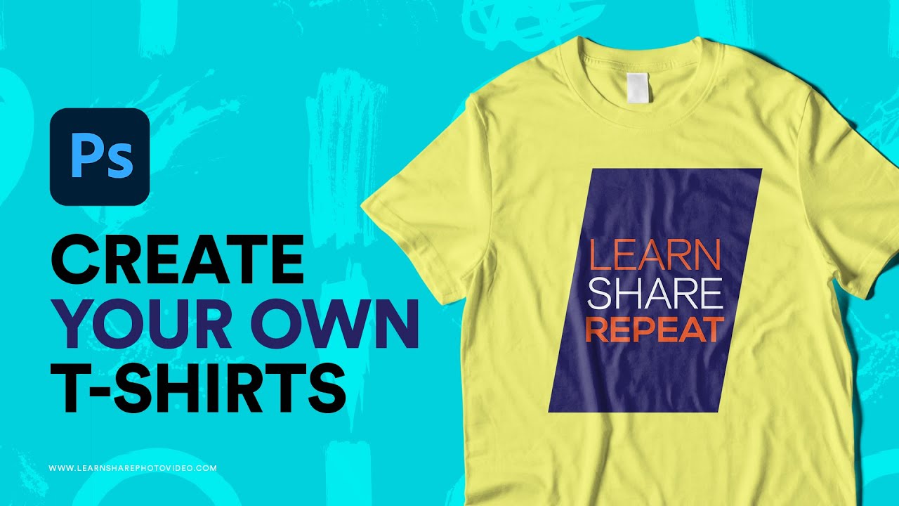 Put Your Design on a T-Shirt in Photoshop! How to Use Adobe Photoshop (Part 20)