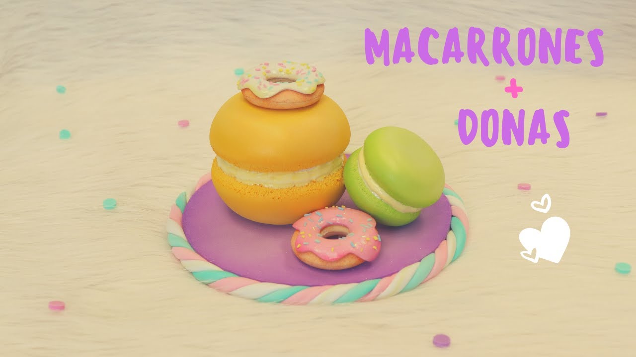 Como hacer donas y macarrones en foami 🍥🥯🍩