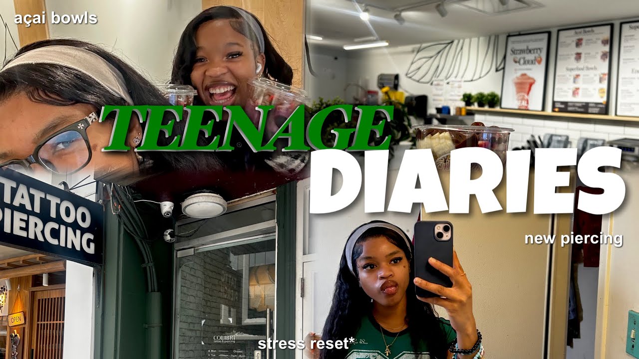 TEENAGE DIARIES 005 ✧ new piercing, açai bowls & hanging out