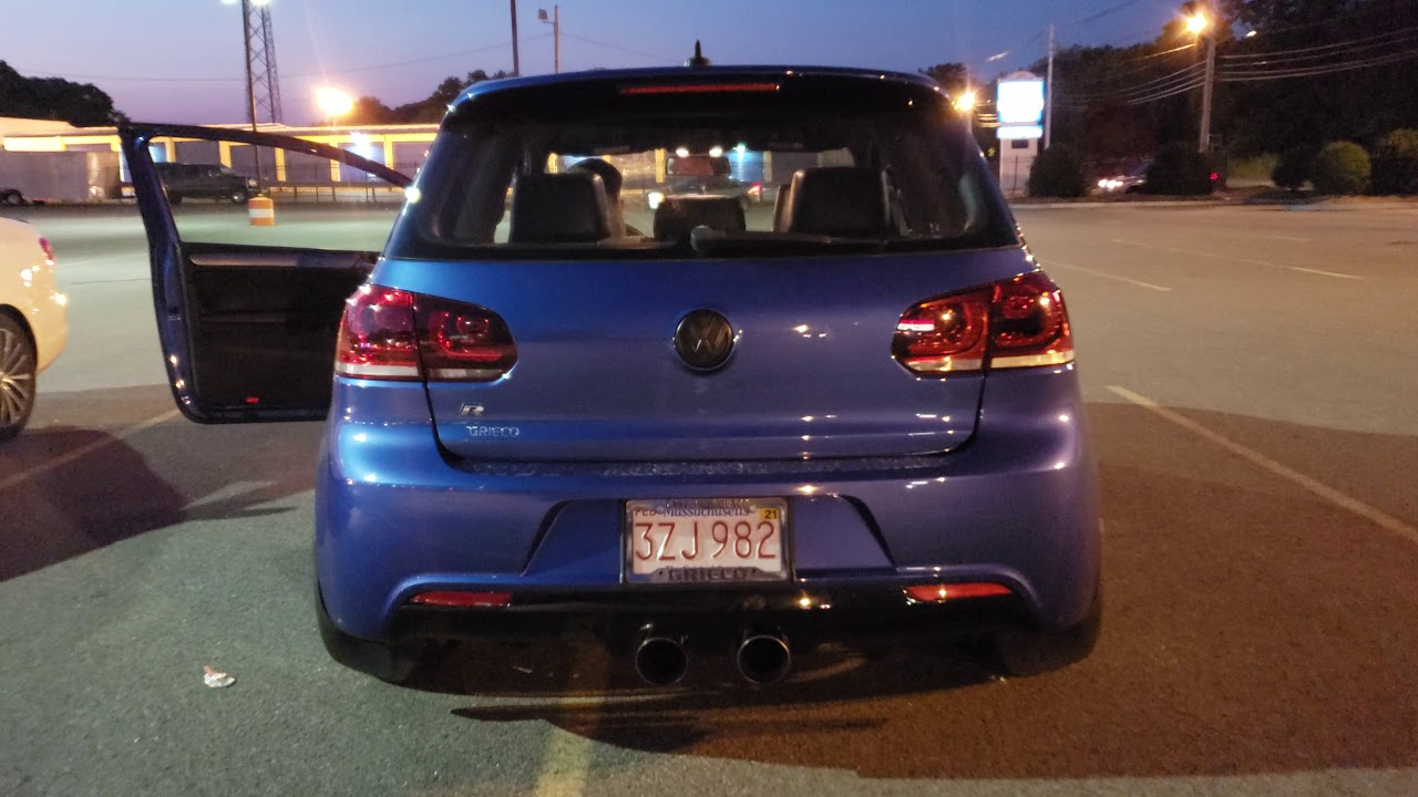 Mk6 Golf R - Straight Pipe and Revs