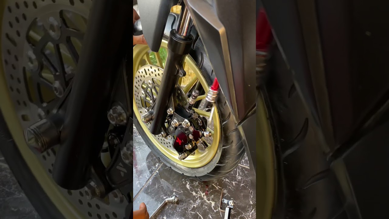upgrade fitting selang rem vario #vario #variomodifikasi150 #fittingselangrem #selangrem #kaliperktc