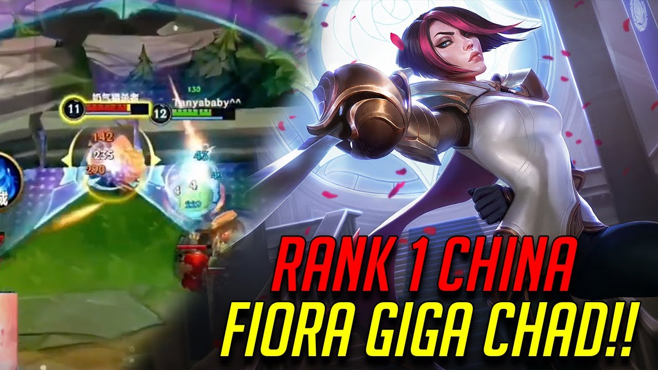 WILD RIFT RANK 1 SOVEREIGN CHINA ON FIORA GIGA PRO