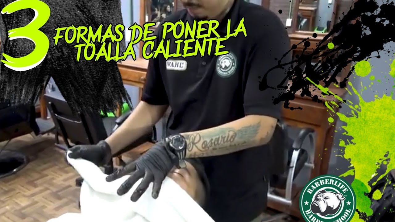 3 formas de poner la toalla caliente en la barberia / tutorial