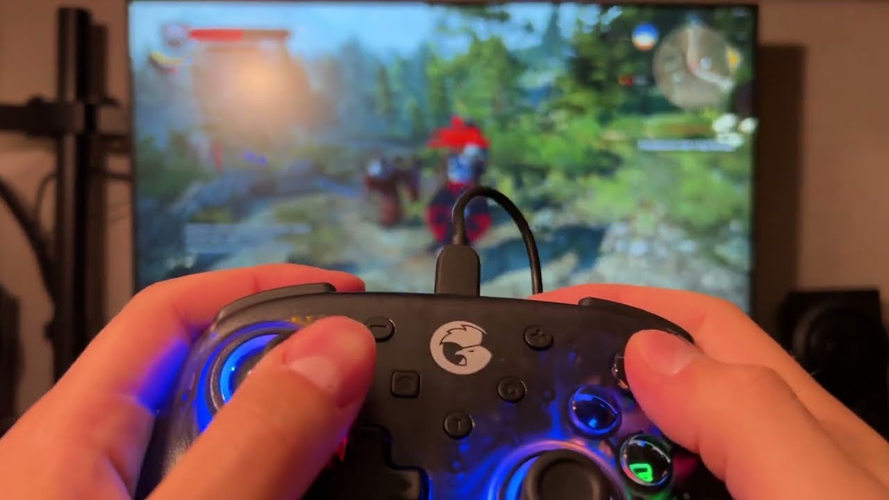 Тестирование геймпада GameSir T4 Mini в игре The Witcher 3