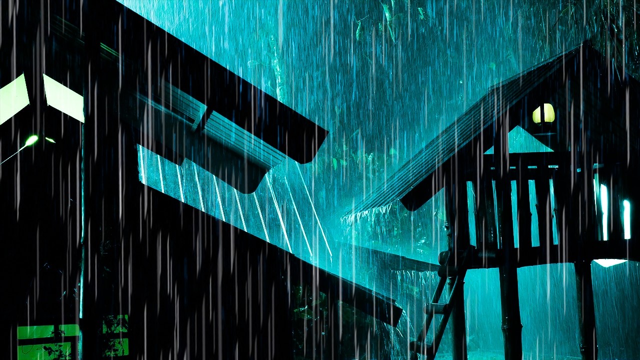 Uninterrupted Deep Sleep All Night with Heavy Rain & Thunder