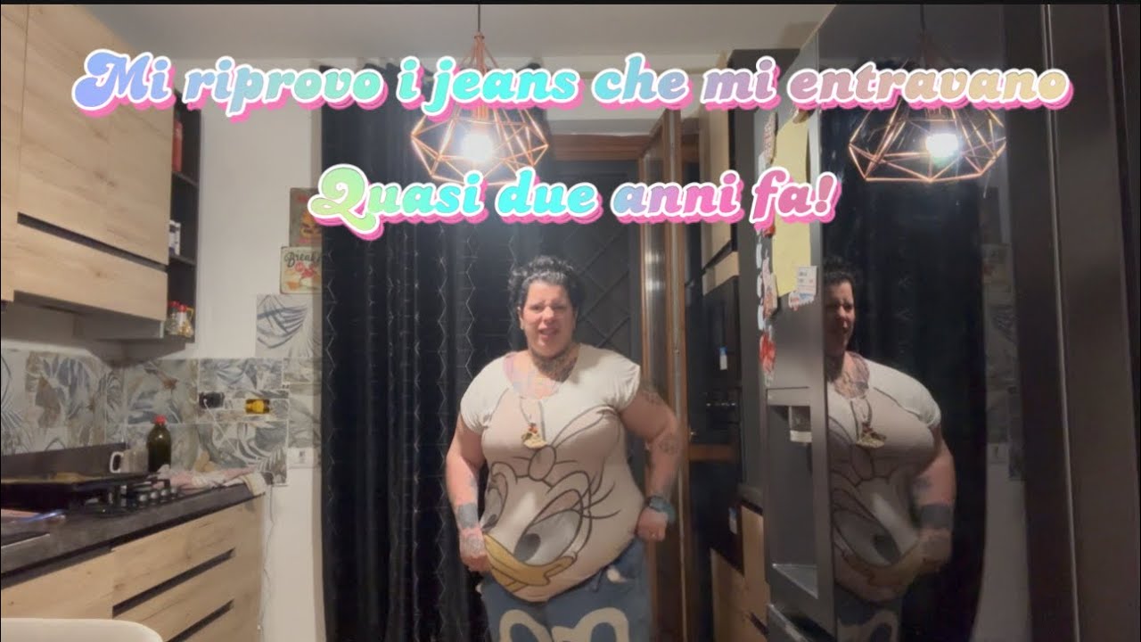 Mi riprovo i jeans che mi entravano quasi due anni fa!