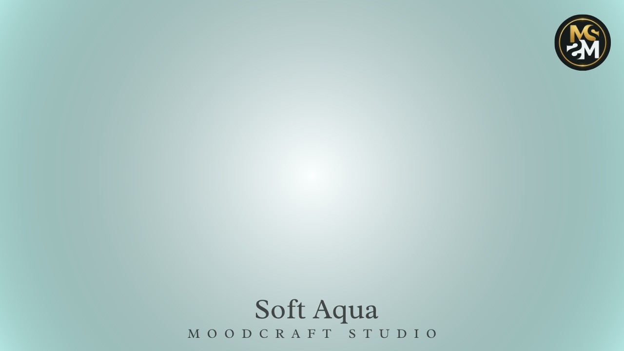 Soft Aqua Aura 4K Background Loop - Light Turquoise Gradient for Professional Videos