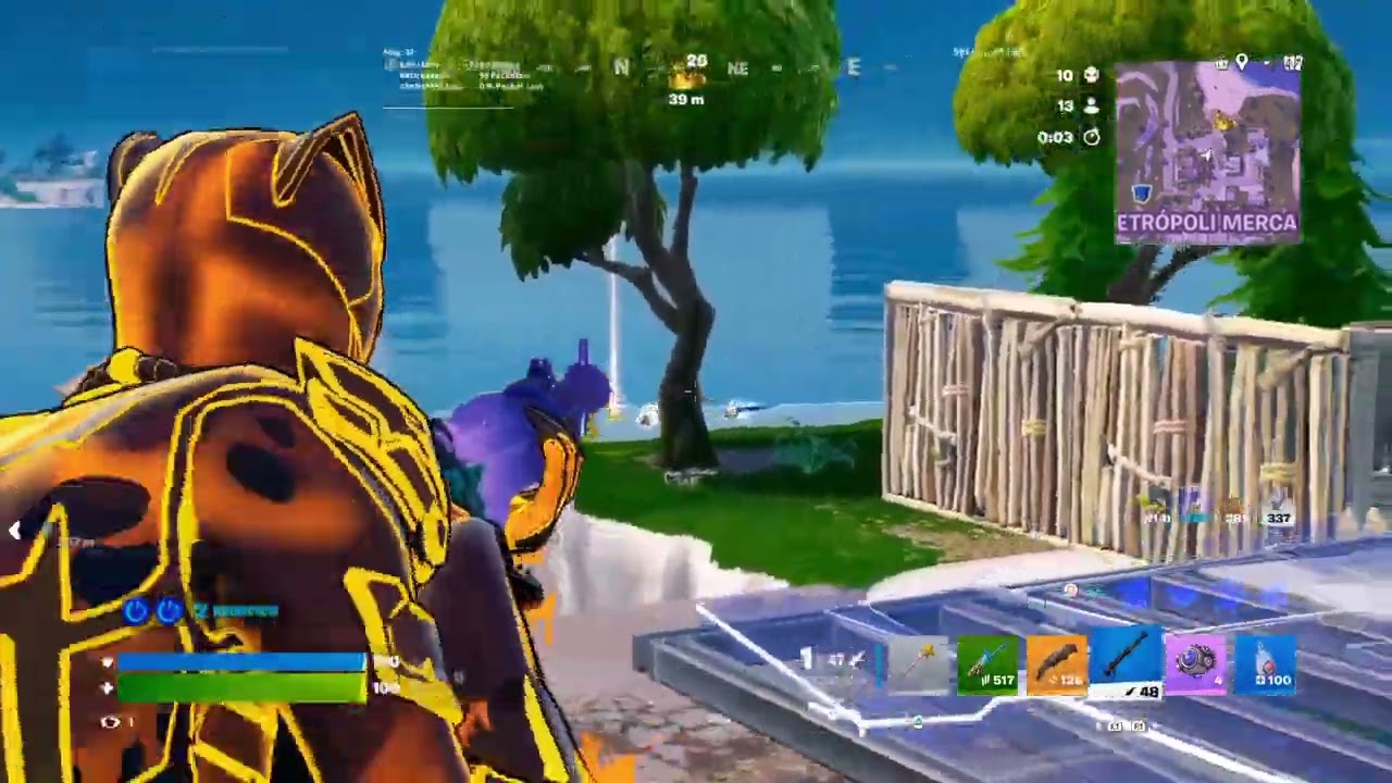 Partida de fortnite 4k 60 hz