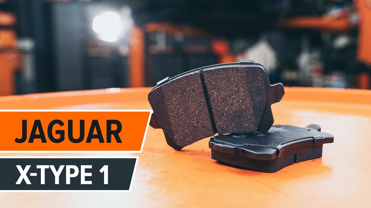 How to change rear brake discs and rear brake pads on JAGUAR X-TYPE 1 TUTORIAL | AUTODOC