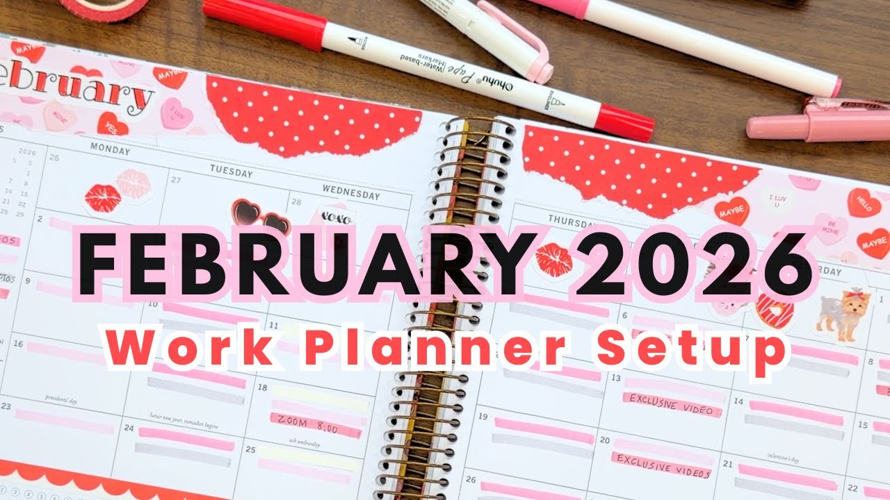 Work Planner Setup for February 2026 + How It's Going So Far! Laurel Denise Plan With Me