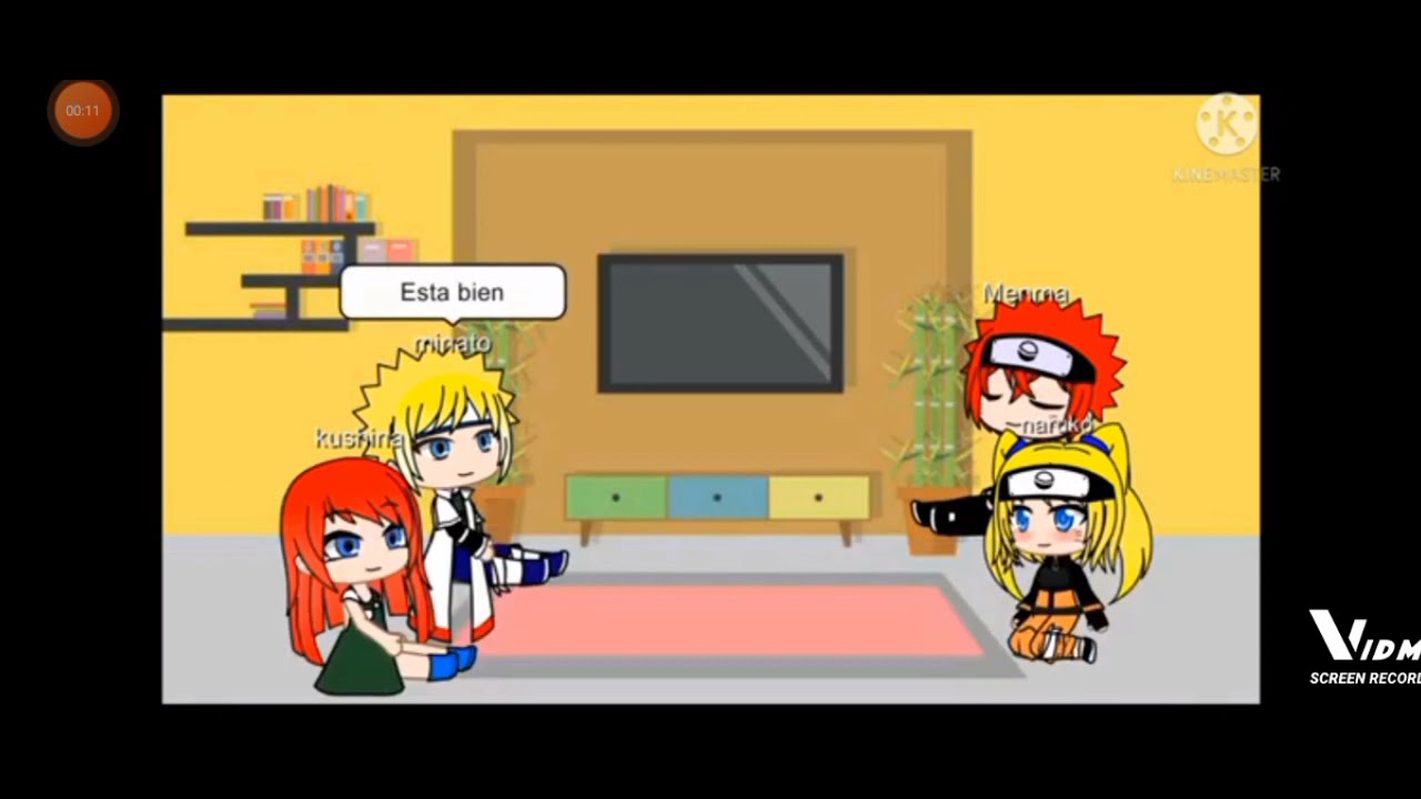 la familia de Naruto reaccionando a Naruto es meliodas