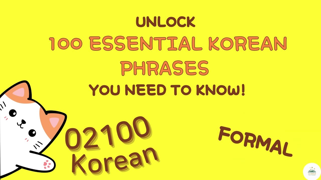 Learn Korean Patterns Fast | Top 100 Essential Grammar Structures