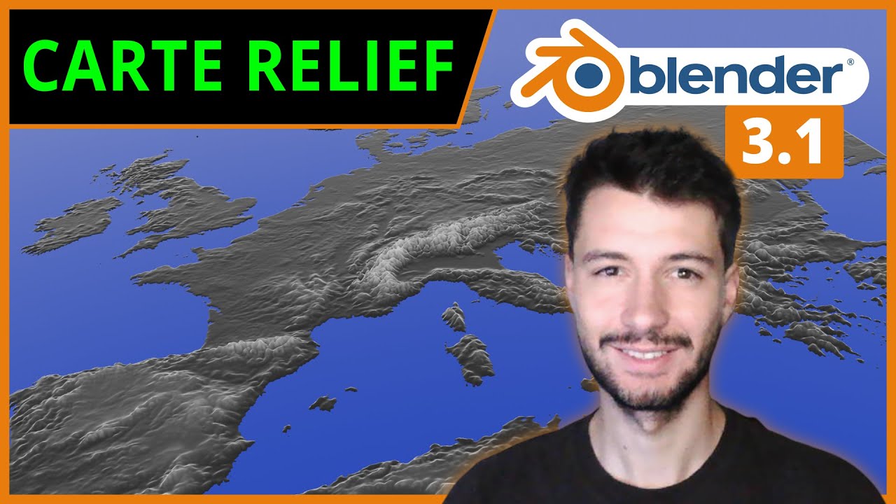 CARTE EN RELIEF | Blender 3.1 [TUTO FR]