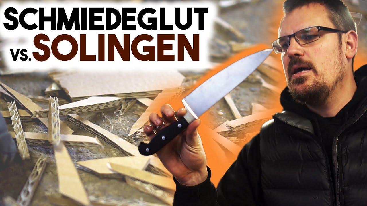 Test: Solingen vs. Schmiedeglut Küchenmesser + Camillus Vortex Giveaway