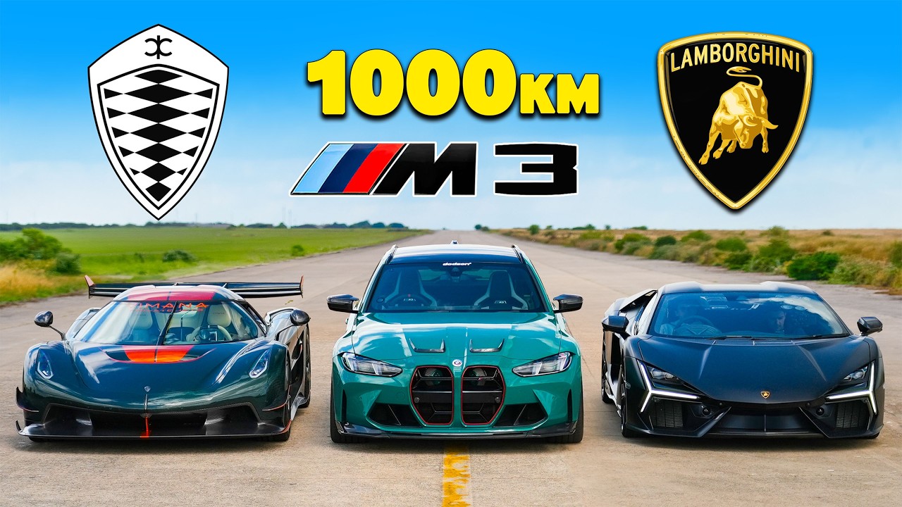 Koenigsegg Jesko v Lambo Revuelto v 1,000-konne BMW M3: WYŚCIG