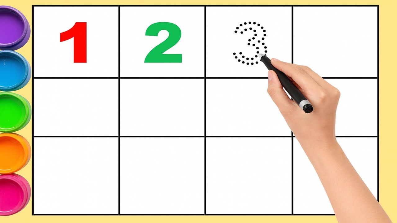 🎨 1 to 20 Counting for Kids ✏️ | रंगों के साथ नंबर लिखना सीखें 🎨 | Counting & Coloring for Kids 🌈