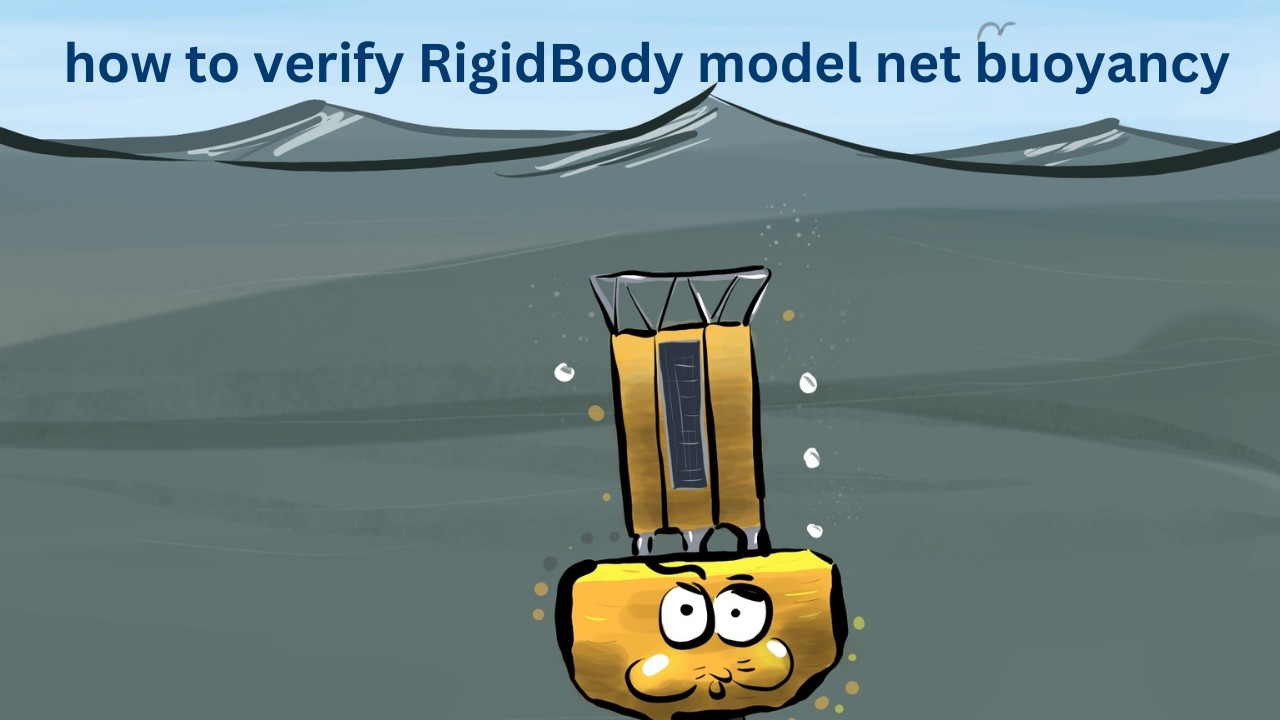 how to verify net uplift for a RigidBody buoy model (using the dunk method)