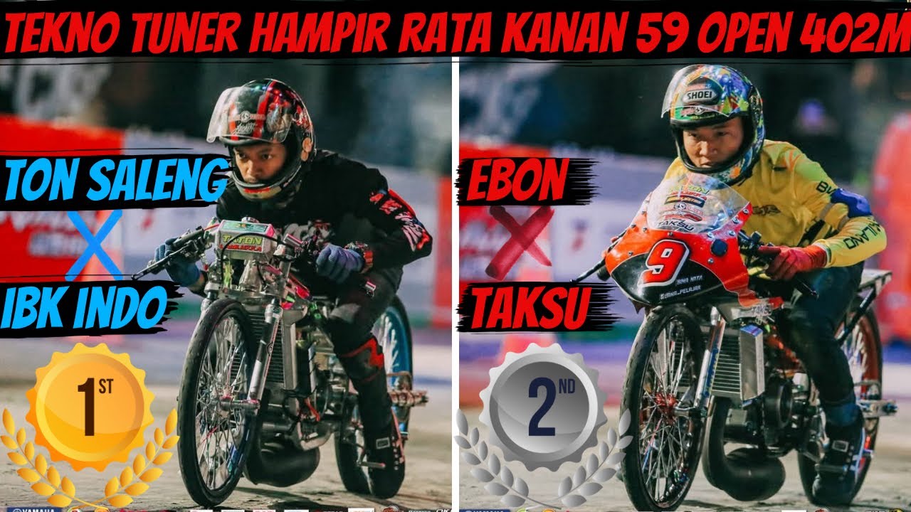 TEKNO TUNER HAMPIR RATA KANAN DI NGO SUPER FEST 2024 KELAS 59 OPEN 402M | IBK INDO P1 & TAKSU P2
